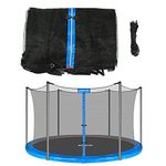 Zoomster Trampoline Safety Net for Round Trampoline (15FT Frame / 6 Poles/Handled Caps)