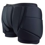 AUDIFU Adult Protective Padded Shorts 3D Hip Butt Pads Shorts for Skating, Snowboard and Ski (S)