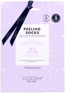 VOESH Peeling Socks Duo, Foot Peeling Mask, Intensive Foot Peel, Callus Remover, Exfoliating Foot Mask, Foot Peel for Dry Feet, Vegan