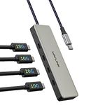 WAVLINK USB C Hub 10Gbps, 4 Ports USB C 3.2 Gen 2 Hub, 4-in-1 10Gbps USB C Splitter, Type C Hub Expander, Compatible with MacBook, Chromebook, Dell, iMac, iPad, Android and More