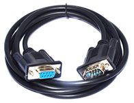 MAEnt™ RS232 Male Female DB9 male to Female Serial Pin Cross cable data converter cable (3 Mtr.)