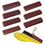 71 Pieces Micro Detail Sander Kit, GOH DODD 3.5” x 1” Mini Hand Sanding Block with Hook and Loop Sand Paper 40 100 180 320 600 1200 2000 Grit for Woodworking Tight Narrow Spaces