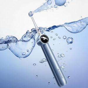 RANVOO AirJet II [Upgraded Jet Clean] Sonic Electric Toothbrush, 100% Plaque Removal, White for Adult Protect Gum Orthodontic Teeth Clean Rechargeable Gift with 3 Pro Brush Heads, Light Blue
