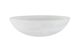 Aspen Creative 23515-11,Alabaster Replacement Glass Shade for Medium Base Socket Torchiere Lamp, Swag Lamp and Pendant, 11-3/4" Diameter x 3-5/8" High