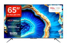 TCL 164 cm (65 inches) 4K Ultra HD Smart QD-Mini LED Google TV 65C755 (Black)