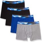 Hanes Ultimate Men's Sport X-Temp Ultra Lightweight Boxer Brief 4-Pack, Assortment 2, X-Large