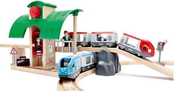 BRIO World Railway Travel Switching Set for Kids – Wooden Train Toy