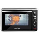 Geepas 60L Electric Oven with Rotisserie – 60 Minute Timer with Auto Shut Off, 4 Heat Setting, Adjustable Temperature Control & Accessories Included – 2 Years Warranty, 2000W, 60L, Black