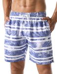 Nonwe Men's Swim Trunks Retro Soft Washed Drawstring Walk Short - - 46