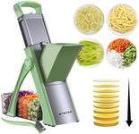 ZTQCSQ [All in 1] Upgraded Version Mandoline Slicer for Kitchen & Adjustable Mandolin. Detachable Blade, Cut Slicing, Strips, Shredding, Dicing, Chop Kitchen Vegetable Chopper
