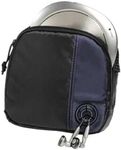 Hama CD Player Bag for Portable CD Player | Space for Storing 3 CD's | With Cable Outlet and Belt Loop | Black/Blue