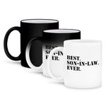 3dRose 151541_3""Best Son in Law Ever" Mug 11 oz Black/White