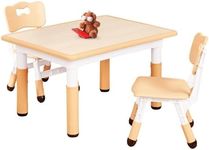 FUNLIO Kids Table and 2 Chairs Set 