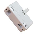 ADSL Microfilter Splitter BT Phone/Broadband Splitter - (Without Lead) - Relloh RJ11 Connection Adaptor for BT Socket, BT Plug and ADSL Splitter For Broadband Modems