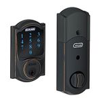 Schlage BE469NXCAM716 Camelot Touchscreen Deadbolt with Nexia Home Intelligence and Alarm, Aged Bronze, Z-Wave (Works with Amazon Alexa)