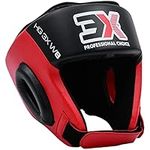 3X Professional Choice Boxing Headguard Open Face Liani Leather Headgear MMA Sparring Helmet Protector Head Guard Muay Thai Full Face Guard