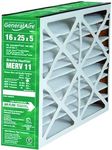 Generalaire 4541 (Old 4511) 16 x 25 x 5 Merv 11 Air Filter- Actual Size= 15 5/8 x 24 3/8 x 4 15/16- 6FM1625-Old 5FM1625