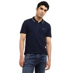 Levi's Mens Solid Indigo Polo T-Shirt, Blue Indigo, S-M