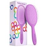 FRAMAR Detangling Hair Brush, Hair Brush For Women, Curly Hair Brush, Elegant Detangler brush, Brosse A Cheveux, Detangling Brush for Women, Men, Children, Hairbrush Women, Hair Detangler (Purple)