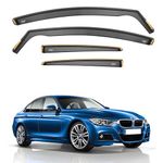 ISPEED Wind Deflectors Compatible with BMW 3 F30 Saloon 4-Doors 2012-2018 4-pc Tinted Wind Deflectors/Sun Visors/Rain Shield/Wind Shield