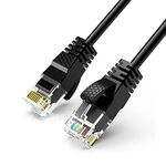 Reulin Ultra-Thin, Ethernet Cable, 4M-Black, High-Speed Internet Lan Wire Cat6 Ethernet Cable 1GHz Gigabit RJ45 Network Lead Patch Cord For Smart TV, Computer, Laptop, Android TV Box, Gaming PC, Xbox