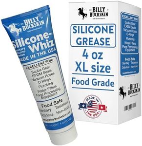 Silicone Grease, Silicone Grease for O Rings, Food Grade Sanitary Lubricant, Machine Lube, Scuba Grease, Plumbers Grease, Valve Sealant, Diving Lube, Billy Buckskin Co. Silicone-Whiz XL 4 oz. (Tube)