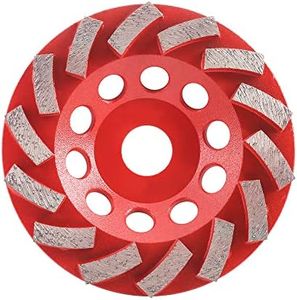SHDIATOOL 5-Inch Concrete Turbo-Row Diamond Grinding Cup Wheel, 16-Segment, Fits 7/8" Arbor – Ideal for Hard Masonry, Marble & Concrete Grinding, Leveling & Coating Removal