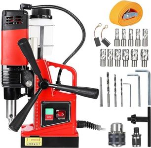 Portable Electric Mag Drill Press - Powerful 2922lbf, 1100W, 1.6" Boring Diameter, Variable Speed, 550RPM.