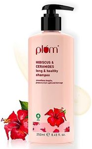 Plum Hibiscus & Ceramides Shampoo | For Silky, Smooth, Long Hair & Split End Repair | Shampoo for Women and Men | 250ml