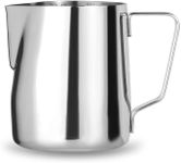 Stainless Steel Milk Frothing Pitcher Cappuccino Pitcher Pouring Jug Espresso Cup Creamer Cup for Latte Art, 350 ML