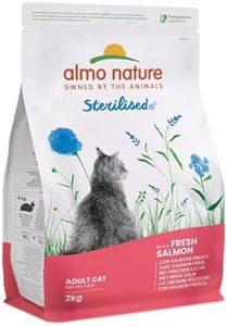 Almo Nature Holistic Sterilised con Carne Fresca - Cibo secco completo per gatti adulti con Salmone Fresco. Sacchetto da 2 Kg