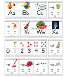 Carson Dellosa 31pc Photographic Alphabet Line & Number Line Bulletin Board Set, Alphabet and Number Line with CVC Word Family Charts, Phonics and Math Learning, Homeschool or Classroom Decor