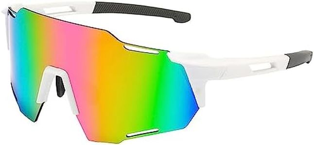 BECILES Gafas de ciclismo para hombre y mujer,Gafas de bicicleta resistentes al viento UV 400 para Actividades al aire libre como ciclismo escalada conducción pesca