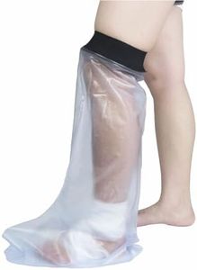 Waterproof Leg Cast Cover for Shower and Bath,Adult Half Leg Cast Protector,Watertight Protection to Broken Leg, Knee, Foot, Ankle Wound, Burns 100% Reusable