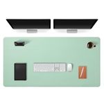 AROPANA Anti-Slip Extended Mouse Pad 120x60cm | PU Vegan Leather Desk Mat, Computer Desk Table Protector Pad with Non-Slip Suede Base for Keyboard, Desktop, Laptop, Office (Turquoise)
