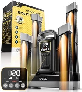 POPCHOSE Heavy-Duty Boot Dryer, Boot Warmer Helps Reduce Odor, Fast 1.5-Hour Drying Dual Dir Duct Shoe Dryer, Silent & Adjustable Timer, Effective Drying for Work Boots & Outdoor Gear