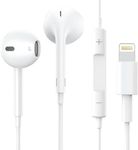 Wired Earbuds for iPhone Headphones with Lightning Connector Earphones Noise-Isolating Headsets 8pin Compatible with iPhone 14/13/12/11/XS/8/7/Pro/Max/Plus/Mini (Built-in Mic & Volume Control), White