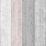 Arthouse Pink & Grey Painted Wood Effect Wallpaper - Wide Wood Planks - Distinctive & Modern has a Natural Beauty of its own - Palette of Greys & Pinks Softens & Introduces a Light & Airy Feel 902809