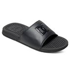 DC mens Bolsa Slide Sandal Flip Flop, Black/Black/Black, 12