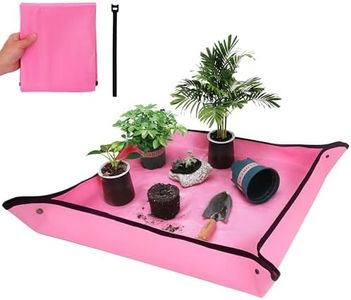 WORKPRO Repotting Mat for Indoor Plant Transplanting and Mess Control, 39.5" X 31.5" Thickened Waterproof Potting Mat, Square Planting Tray Soil Change Mat Gardening Gifts for Plant Lovers