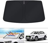 KUST Custom Fit Windshield Sun Shade for 2019-2024 2025 Audi Q3 Accessories Sunshade Window Shade Sun Visor Protector Foldable Blocks UV Rays Keep Your Car Cooler