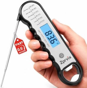 Zprvix 0.5s Instant Read Meat Thermometer Digital, Cooking, ±0.5°F Accuracy