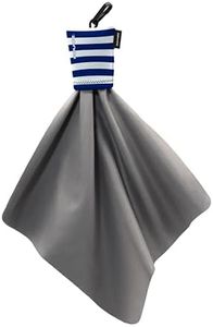SPUDZ Classic Microfiber Cloth, Screen Cleaner and Lens Cleaner, Nautical Stripes, Large, 10 x 10 Inches