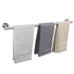 TocTen Bath Towel Bar - Thicken SUS304 Stainless Steel Bathroom Towel Holder, Towel Rod for Bathroom Heavy Duty Wall Mounted Towel Rack Hanger (30IN, Brushed Nickel)