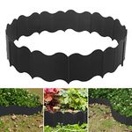 Flexible Garden Edging Border 20pcs,Landscape Edging[Splicing Total Length 3M] Mini Lawn Borders Plastic Fence for Flowerbeds,No Dig Lawn Edging Decorative Garden Border Edging for Yard