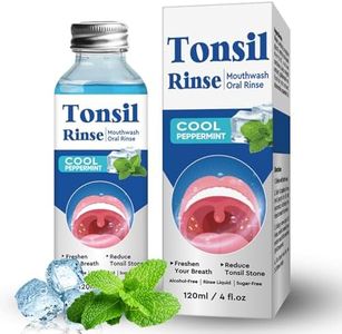 Tonsil Stone Remover Mouthwash, Natural & Alcohol Free Oral Rinse Liquid, Tonsil Stone Mouthwash Treatment, Effectively Fresh Breath & Eliminate Bad Breath