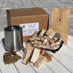 Mini Fire Wood and Fire Starters - 5 OR 10 Pounds of Aged and Seasoned Firewood - 3.5" OR 5.5" Lengths (Compatible with Solo Stove Mesa OR Mesa XL Tabletop Fire Pit) (5 lbs of 5.5" Length)