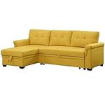 Lilola Home Lucca Yellow Linen Reve