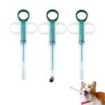 3 PCS Pet Pill Dispenser for Small Cats & Dogs, Soft-Silicone Tip Pill Gun for Tablets & Liquid Medicine, Reusable Pet Medicine Feeder, Compact Ergonomic Syringe for Easy Safe Medication at Home