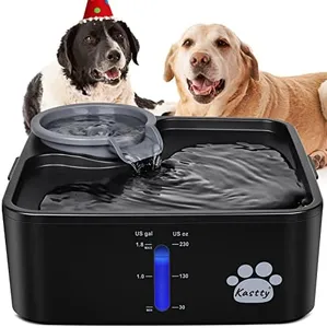 Kastty 230oz/7L Dog Water Fountain Ultra Large/Wide Pet Water Fountain BPA-Free Premium Cat Fountain with Triple Filtration& Smart Safe Pump, Great for Large Dogs Cats and Multi-Pet Home
